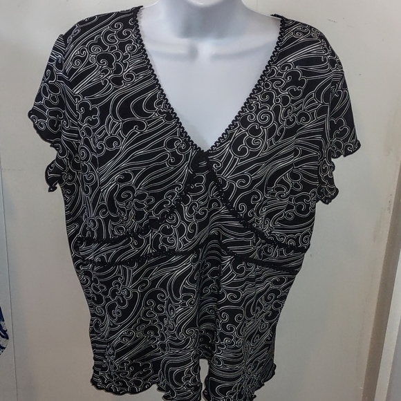 Slit Sleeves Stretch Black Sexy Top - Picture 9 of 9